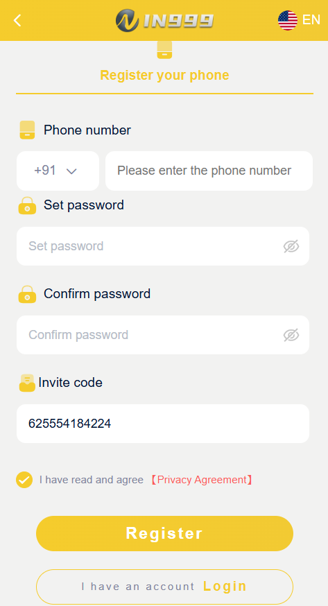 IN999 Register