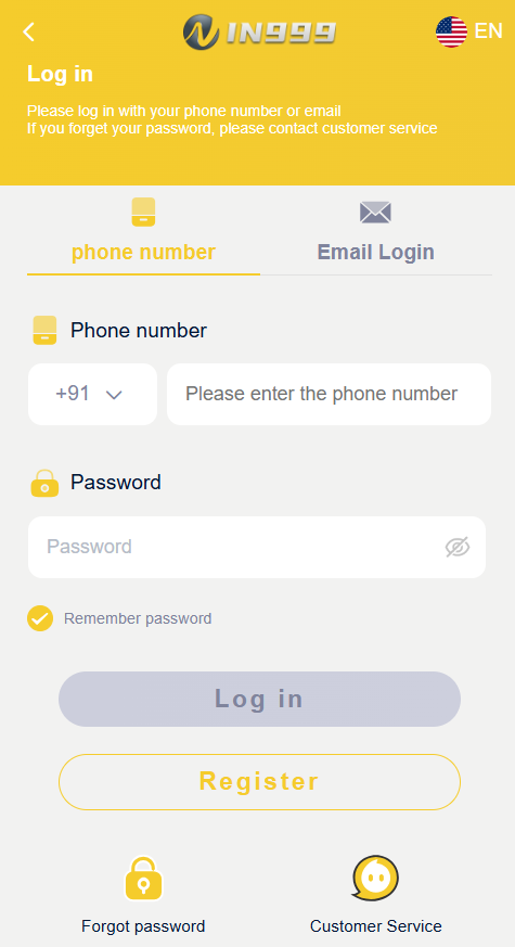 IN999 Login