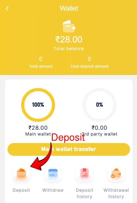 IN999 Deposit Option